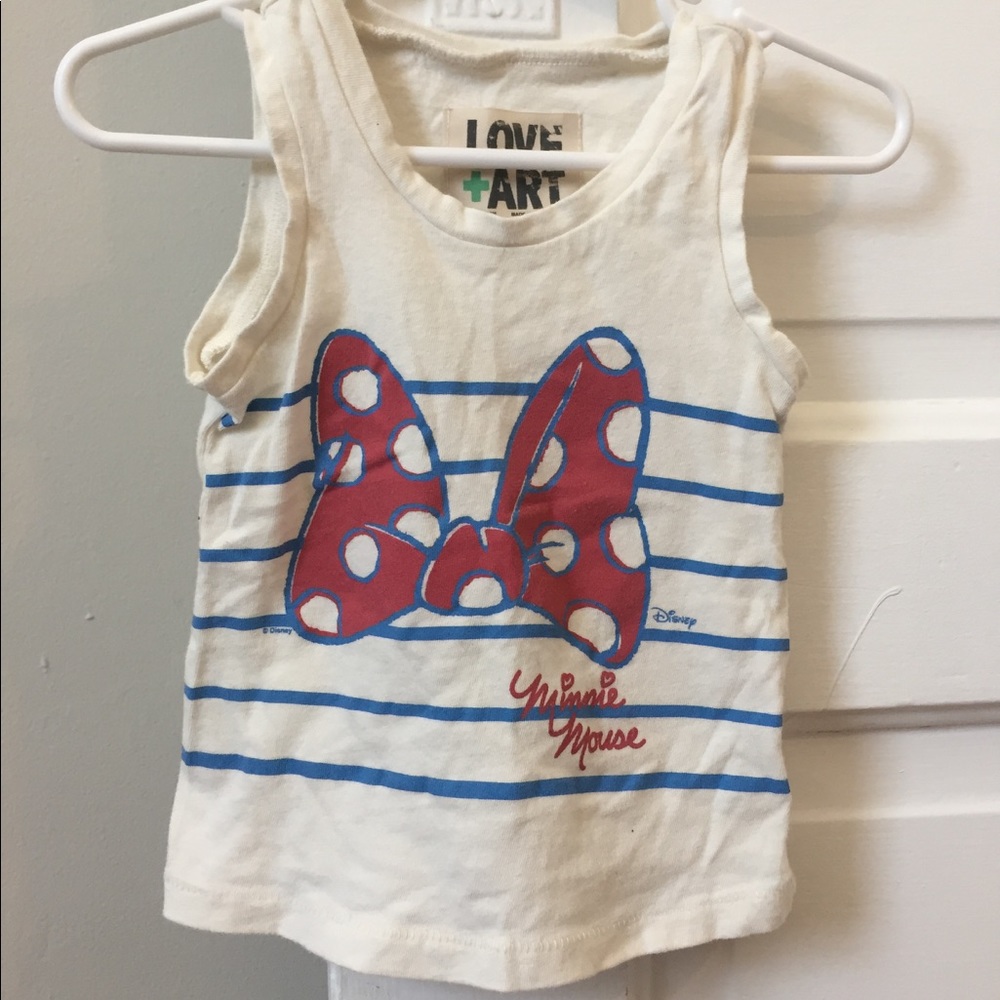 Minnie bow printed tank